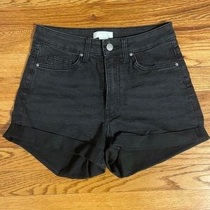 H&M black jean shorts, size 4